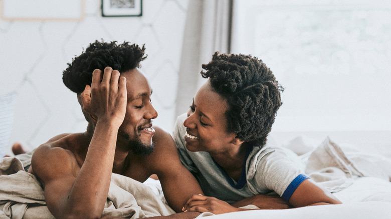 Couple in bed