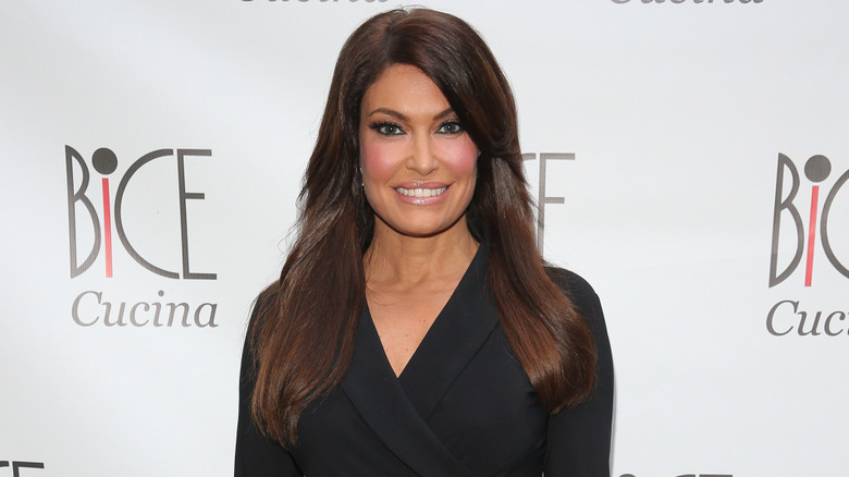 Kimberly Guilfoyle wearing a black dress