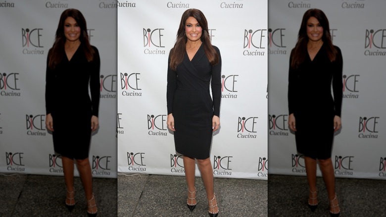 Kimberly Guilfoyle in a black dress