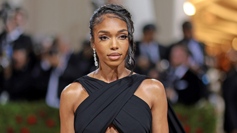 Lori Harvey at an event 