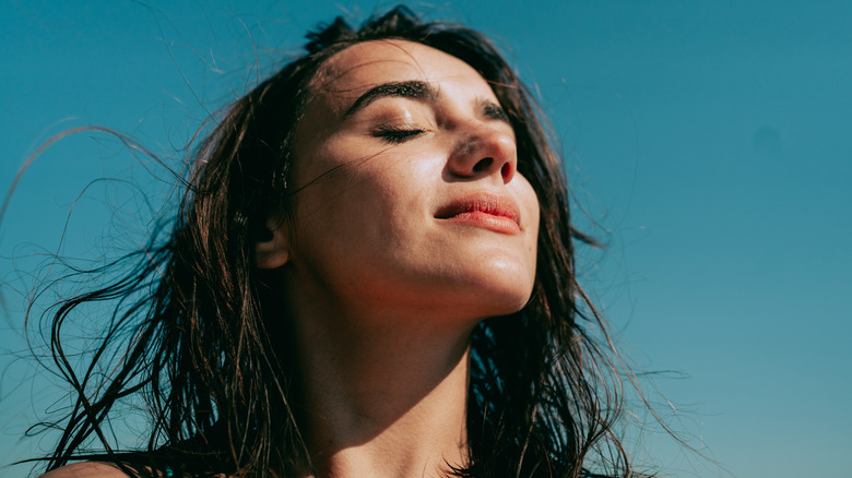 Relaxed woman