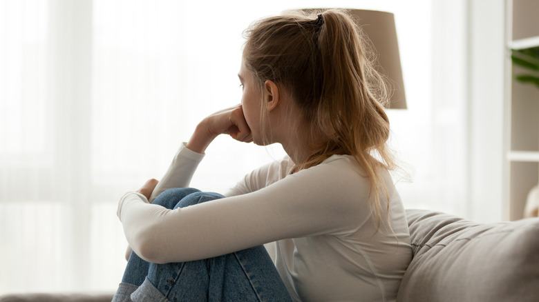 Sitting alone