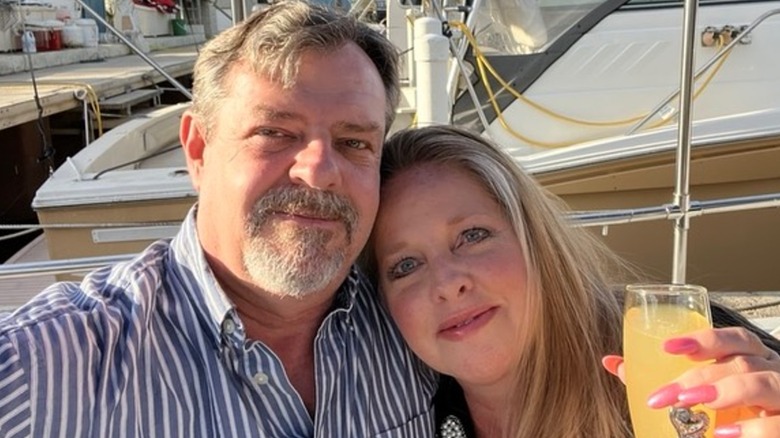Kim Plath with her beau, Ken Palmer, during Valentine's Day in 2024