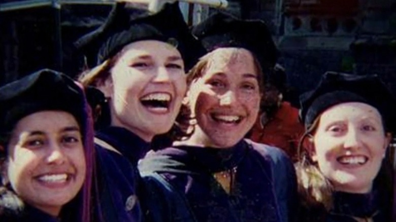 Savannah Guthrie with friends on her law school graduation day