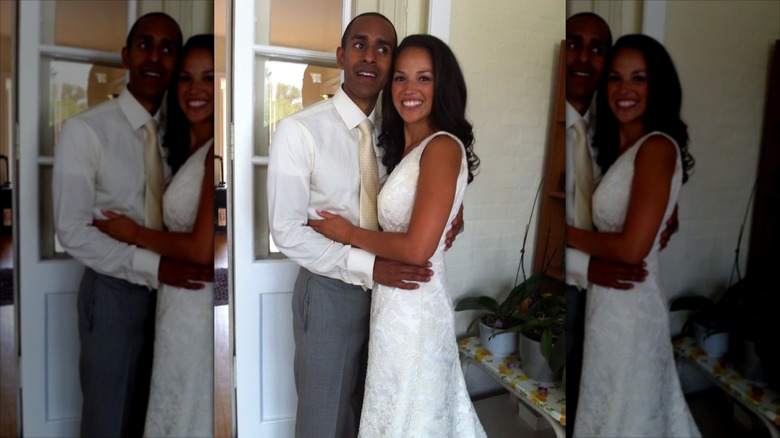Laura Jarrett and Tony Balkissoon on their wedding day in 2012