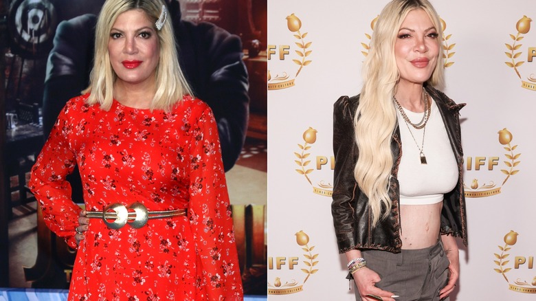 Tori Spelling before and after weight loss