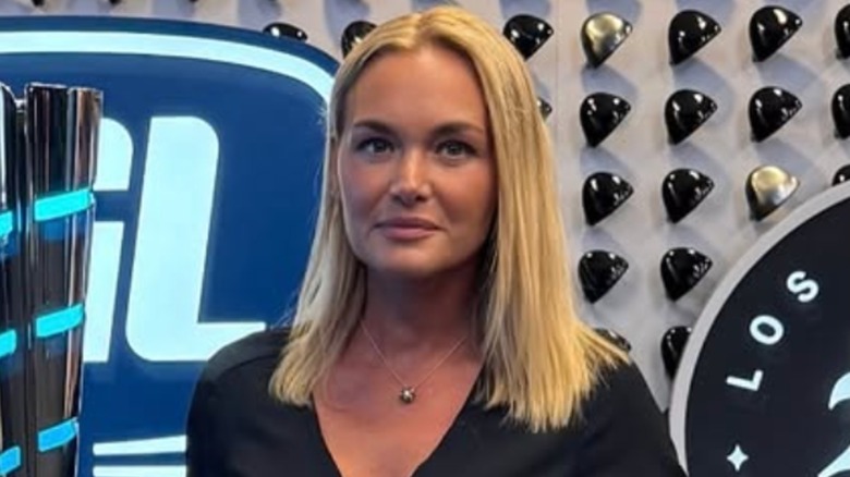 Closeup of Vanessa Trump looking at camera