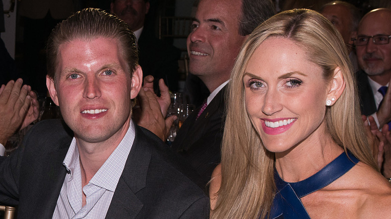 Eric Trump and Lara Yunaska attend The Eric Trump 8th Annual Golf Tournament at Trump National Golf Club Westchester on September 15, 2014