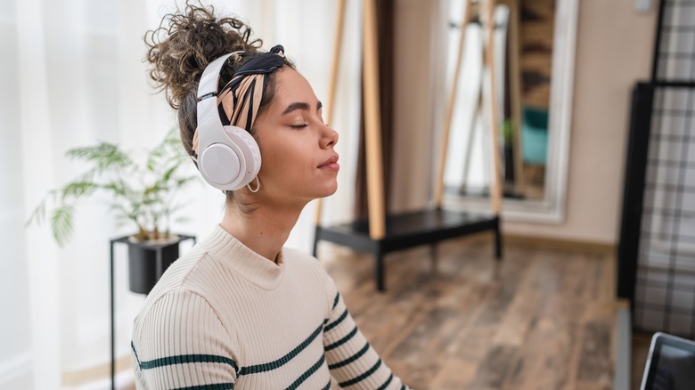 Woman meditating 