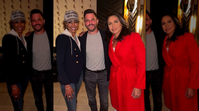 Tulsi Gabbard posing with two friends in November 2024