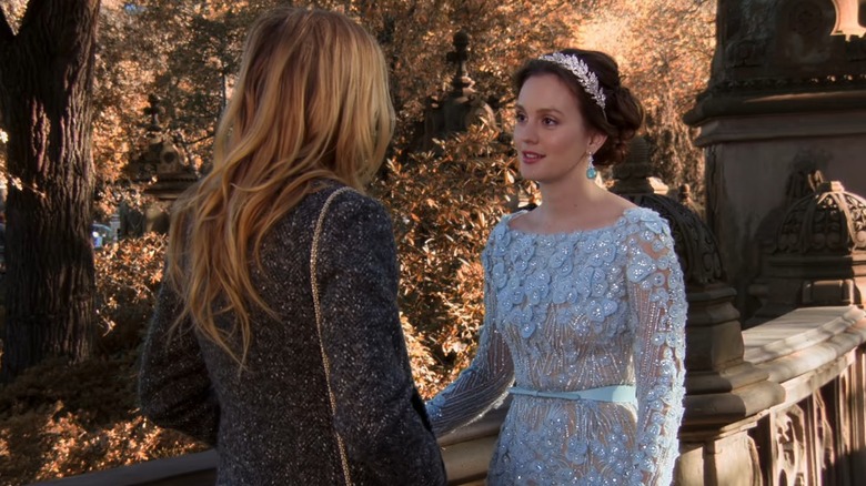 Blair Waldorf wearing an unconventional wedding gown on "Gossip Girl"