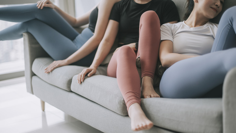 women in leggings