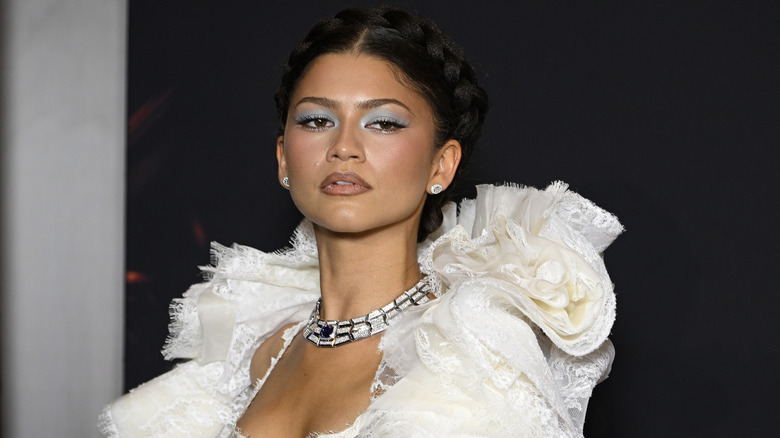 Zendaya poses on the red carpet in 2026