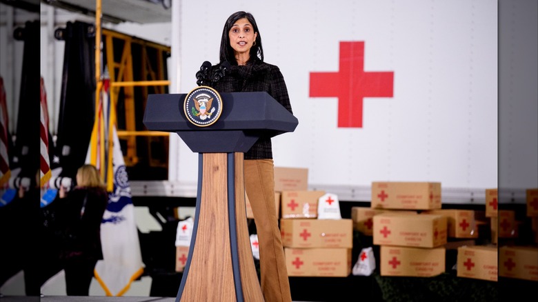 Usha Vance at a Red Cross Event in December 2025
