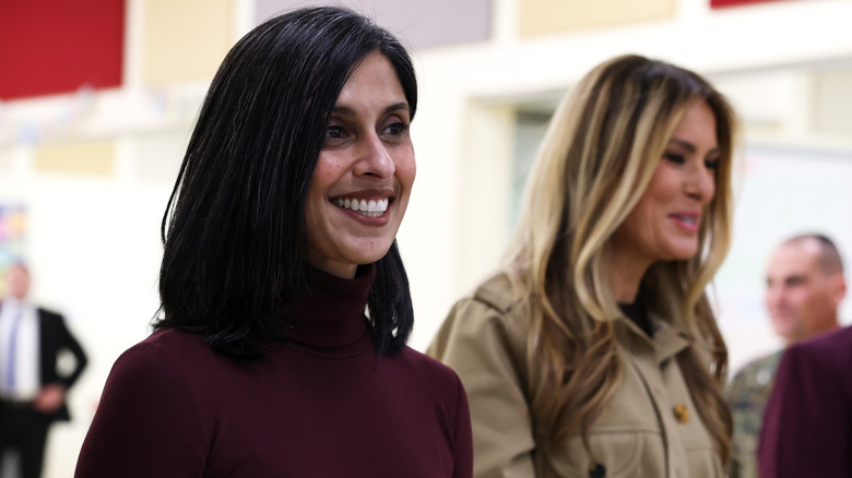 Usha Vance with Melania Trump at an event in November 2025