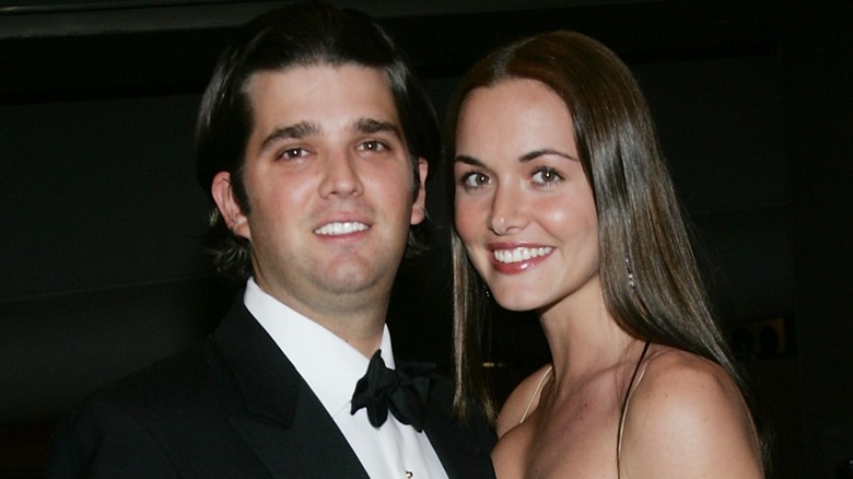 Donald Trump Jr. and Vanessa Trump posing together in 2005