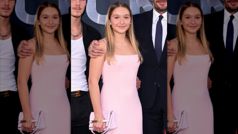 Harper Beckham smiling