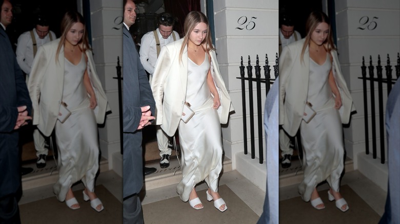 Harper Beckham walking