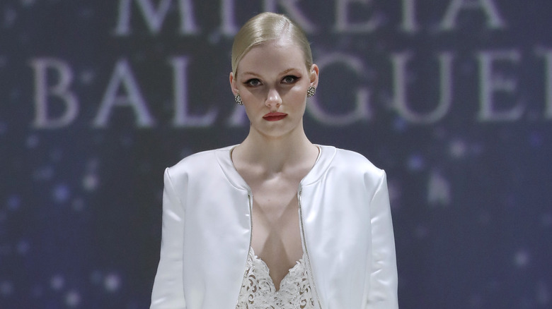 Bridal bomber jacket