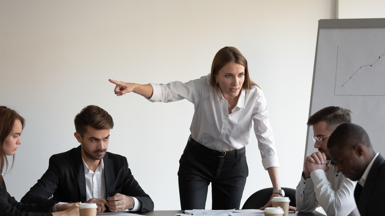 Collegues arguing
