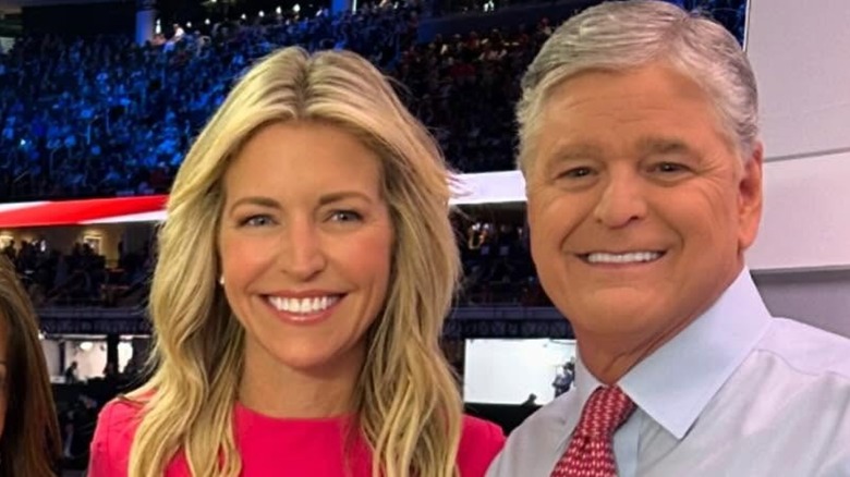 Ainsley Earhardt and Sean Hannity posing together