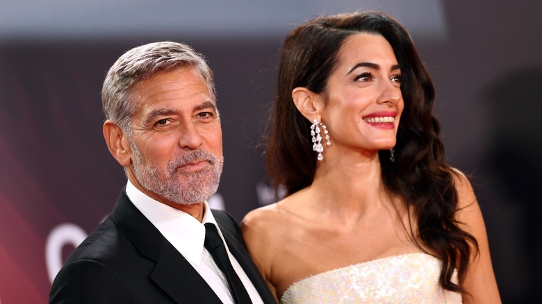 George and Amal Clooney together on the red carpet