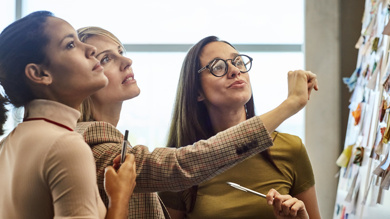 three women in office