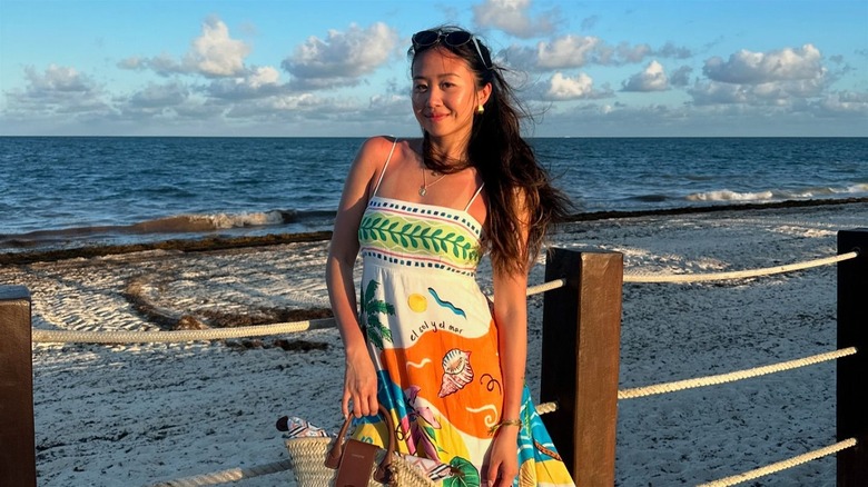 Woman in a sundress