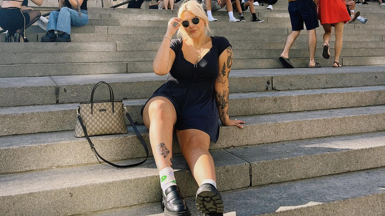 Short black dress