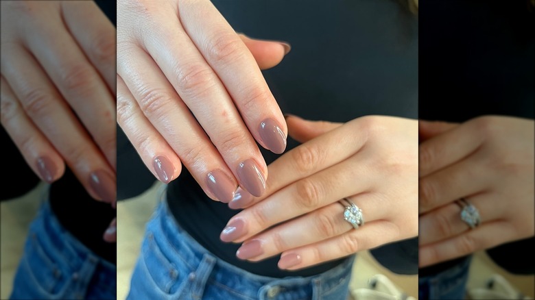 Chocolate milk nails