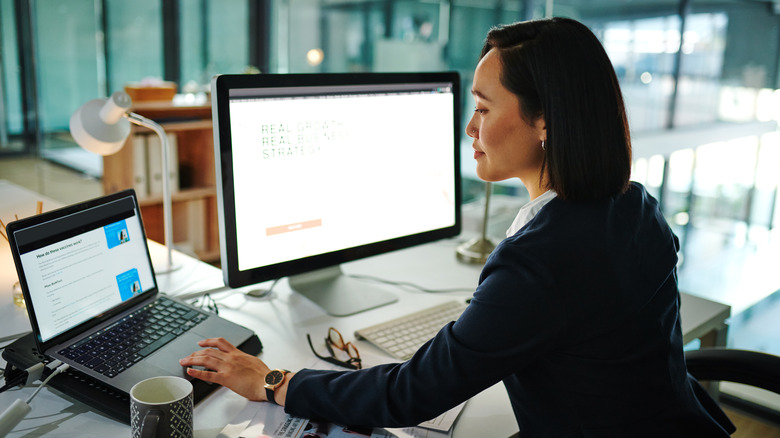 Woman at work