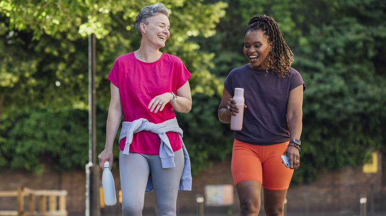 Women exercising