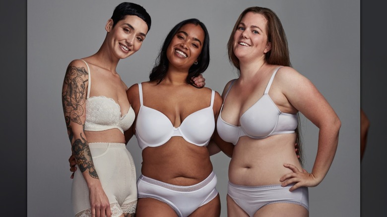 People wearing underwear