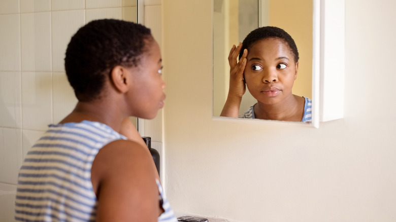 Examining acne