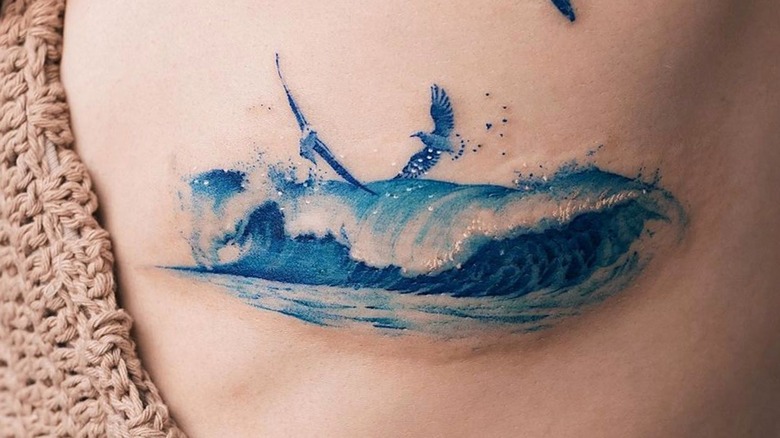 Wave tattoo