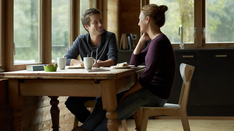 Couple communicating