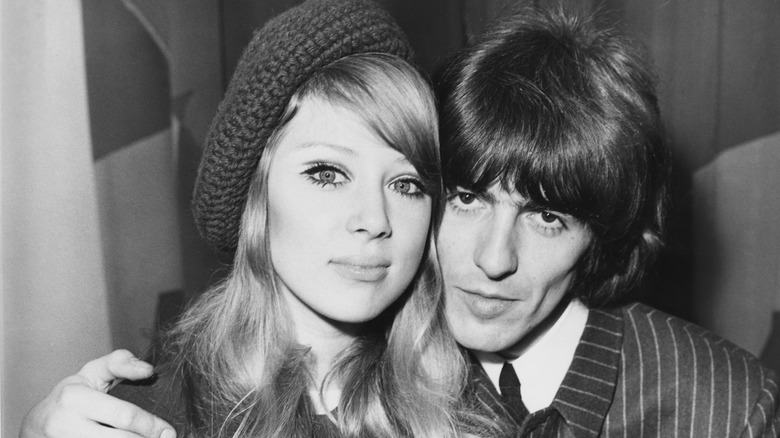 Pattie Boyd and George Harrison in 1966