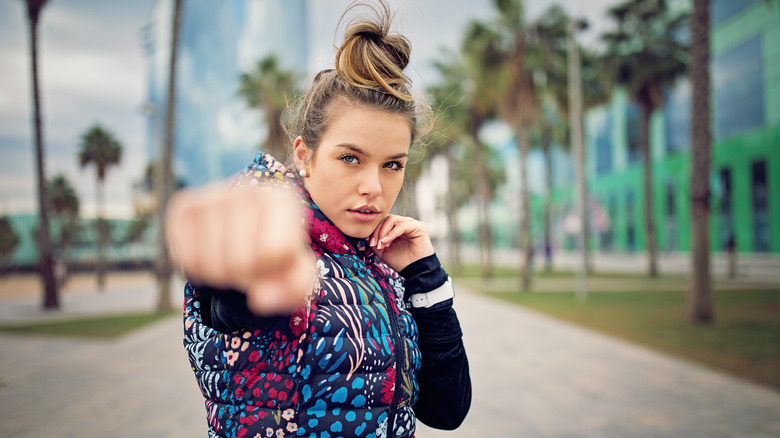 energetic woman