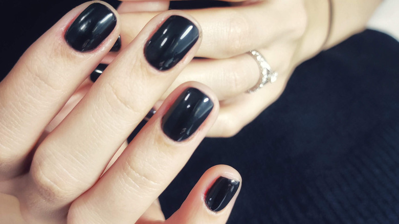 Black nail polish