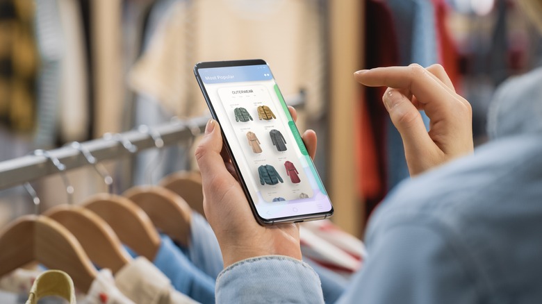 Person renting clothes