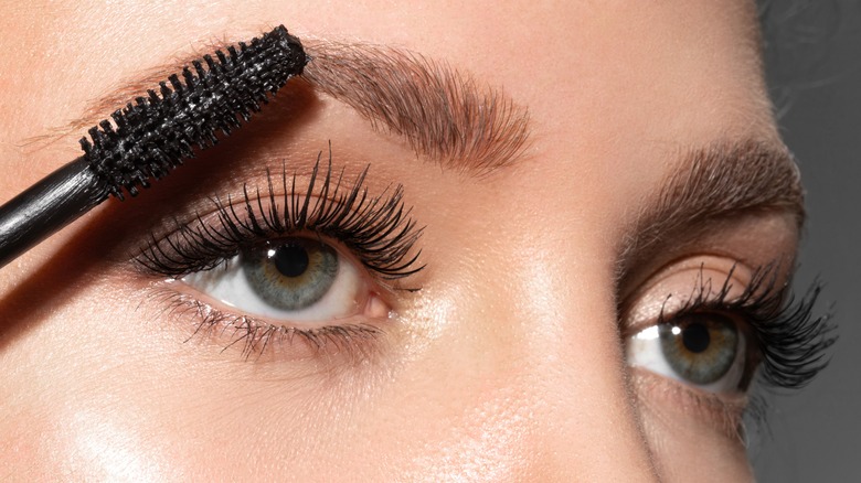 Close up of eyes with mascara