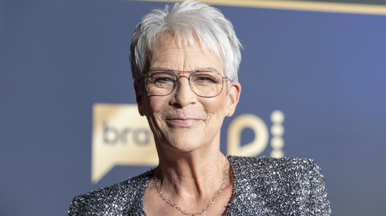 Jamie Lee Curtis smiling at a 2025 event