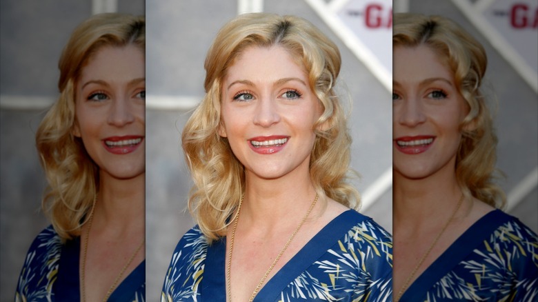 Staci Keanan pictured smiling on the red carpet in 2007