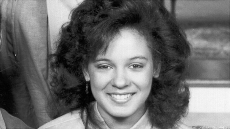 Sabrina Le Beauf on set of 'The Cosby Show' for the 1984 - 85 season