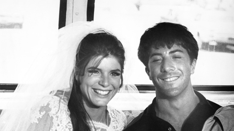 Katharine Ross and Dustin Hoffman pictured in 1967