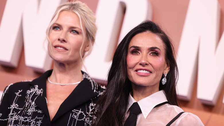 Ali Larter and Demi Moore attend the Season 2 European Premiere of "Landman"