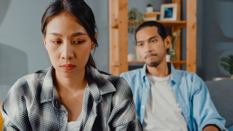 Couple arguing