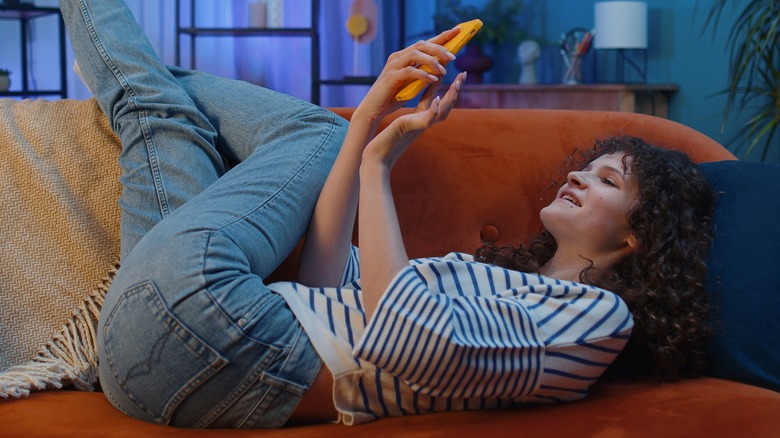 Reading on phone