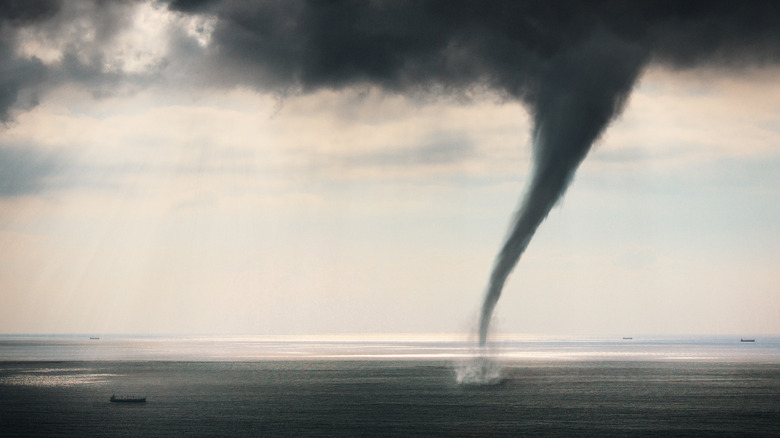 tornado over water