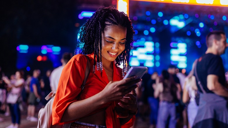 Woman on her phone 